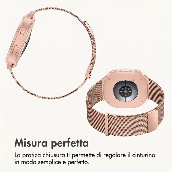 imoshion Cinturino milanese magnetico Samsung Galaxy Watch 9 (40/44mm) / Watch 8 (40/44mm) / Classic (46mm) - Rose Gold