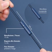 imoshion Cuffie per bambini con filo - cavo AUX - limitatore di decibel - Denim Blue