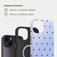 Selencia Cover posteriore Vivid con MagSafe Apple iPhone 13 - Happy Dots Digital Sky