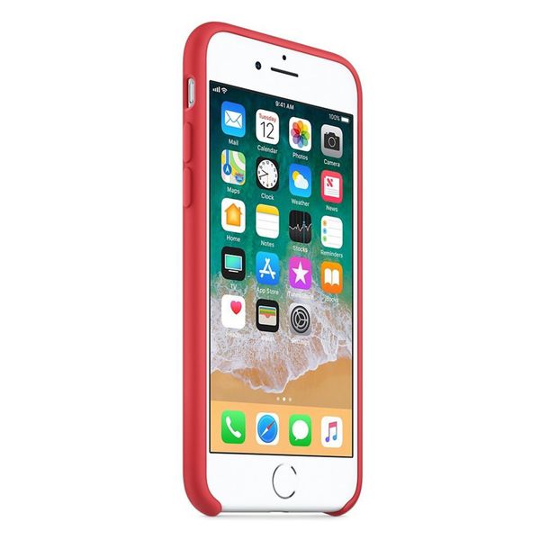 Apple Cover in Silicone Apple iPhone SE (2022 / 2020) / 8 / 7 - Red Raspberry