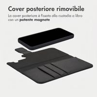 imoshion Cover a libro di lusso 2-in-1 rimovibile Samsung Galaxy A17 (5G) / (4G) - Nero