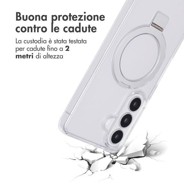 Accezz Cover con anello e supporto con MagSafe Samsung Galaxy S26 - Trasparente