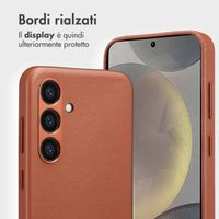 Accezz Cover in pelle 2 in 1 con MagSafe Samsung Galaxy S24 - Sienna Brown