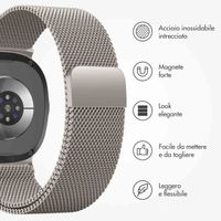 imoshion Cinturino milanese magnetico Samsung Galaxy Watch 8 (40/44mm) / Classic (46mm) - Luce stellare