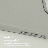 Accezz Cover in Pelle con MagSafe Apple iPhone 17e / 16e - Light Grey