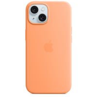 Apple Cover Posteriore in Silicone con MagSafe Apple iPhone 15 - Orange Sorbet
