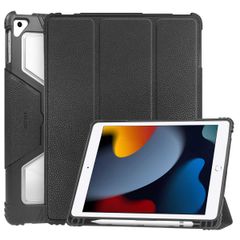 Accezz Libreria a tre ante robusta Apple iPad 9 (2021) 10.2 pollici / iPad 8 (2020) 10.2 pollici / iPad 7 (2019) 10.2 pollici - Nero