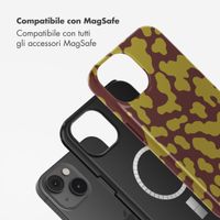 Selencia Cover posteriore Vivid con MagSafe Apple iPhone 14 - Moo'd Olive Dust