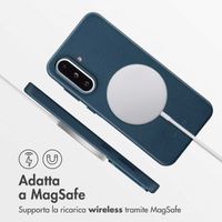Accezz Cover in Pelle con MagSafe Samsung Galaxy A36 / A56 - Nightfall Blue