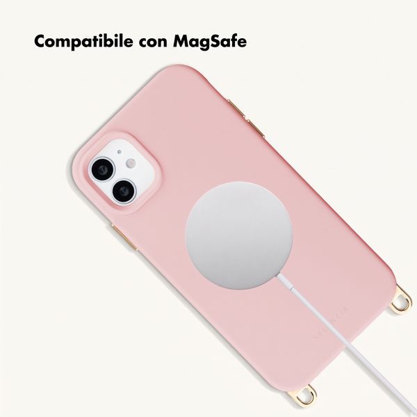 Selencia Cover posteriore Rivièra con MagSafe con ganci rimovibili Apple iPhone 11 - Sorbet Pink