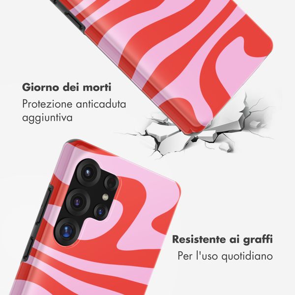 Selencia Cover posteriore Vivid con MagSafe Samsung Galaxy S25 Ultra - Dream Swirl Pink