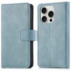 imoshion Cover a libro di Lusso Apple iPhone 16 Pro - Azzurro
