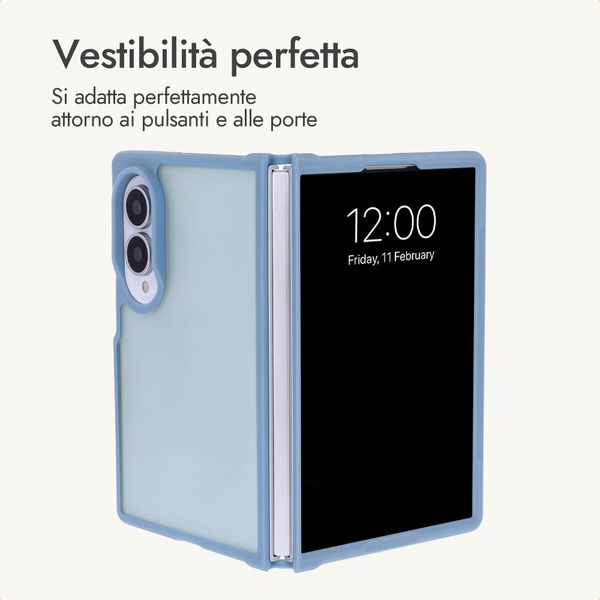 imoshion Cover posteriore Color Guard Samsung Galaxy Z Fold 8 - Azzurro