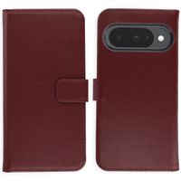 Selencia Cover a libro in vera pelle Google Pixel 10 / 10 Pro - Burgundy