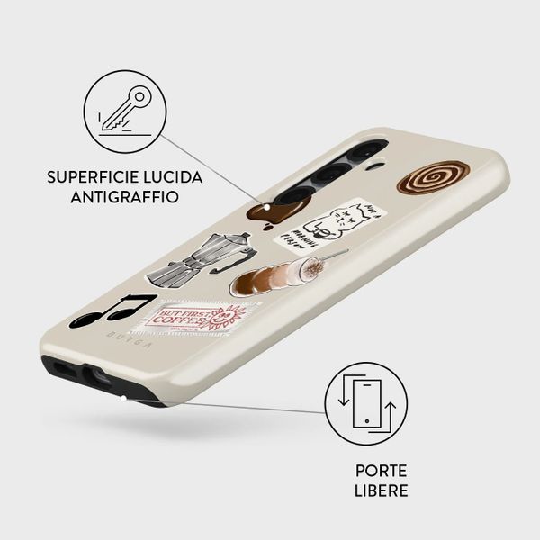 Burga Cover Posteriore Resistente Samsung Galaxy S25 - Oat Milk Please