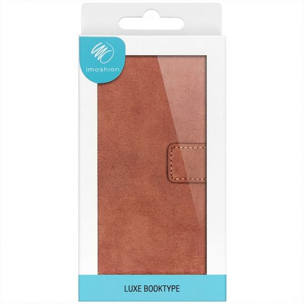 imoshion Cover a libro di Lusso Apple iPhone SE (2022 / 2020) / 8 / 7 / 6(s) - Marrone