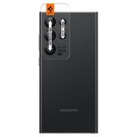Spigen Optik Pro EZ Fit Lens Protector - Protezione lente fotocamera (confezione da 2) per Samsung Galaxy S24 Ultra - Nero
