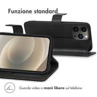 imoshion Cover a libro di Lusso Apple iPhone 13 Pro - Nero