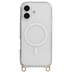 Selencia Cover posteriore Rivièra MagSafe con gancini rimovibili Apple iPhone 16 - Trasparente