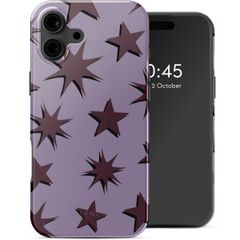 Selencia Cover posteriore Vivid con MagSafe Apple iPhone 16 - Stars Plum Lilac