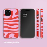 Selencia Cover posteriore Vivid con MagSafe Apple iPhone 15 - Dream Swirl Pink