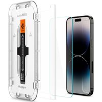 Spigen Vetro temperato GLAStR EZ Fit, confezione da 2 + Applicatore Apple iPhone 14 Pro Max