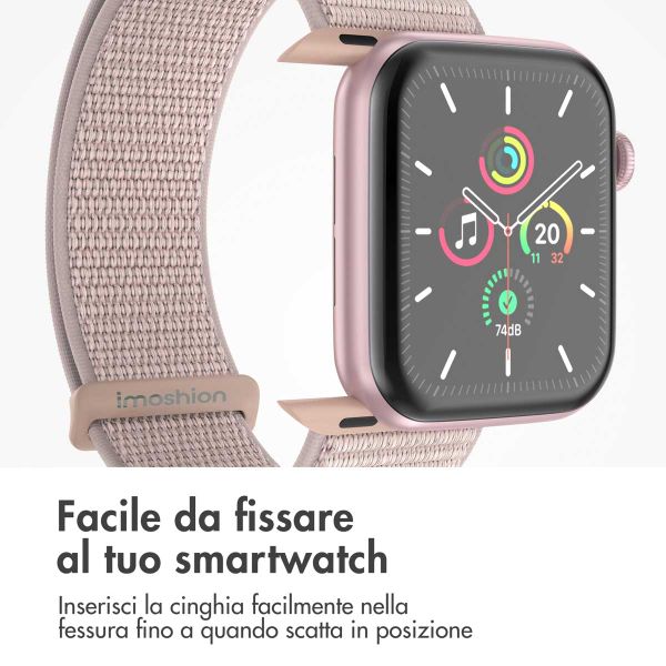 imoshion Cinturino in nylon Apple Watch | 44/45/46/49 mm - Light Pink