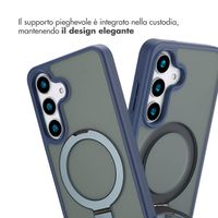 Accezz Cover con anello e supporto con MagSafe Samsung Galaxy S25 - Blu