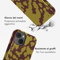 Selencia Cover posteriore Vivid con MagSafe Apple iPhone 14 - Moo'd Olive Dust