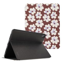 Selencia Cover per tablet Vivid Apple iPad Air 11 pollici (2026) M4 / (2025) M3 / (2024) M2 / Air 5 (2022) / Air 4 (2020) - Choco Flower Pop