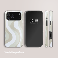 Selencia Cover posteriore Vivid con MagSafe Apple iPhone 17 Pro Max - Desert Waves Beige