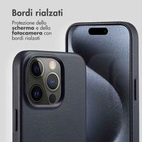 Accezz Cover in Pelle con MagSafe Apple iPhone 15 Pro - Onyx Black