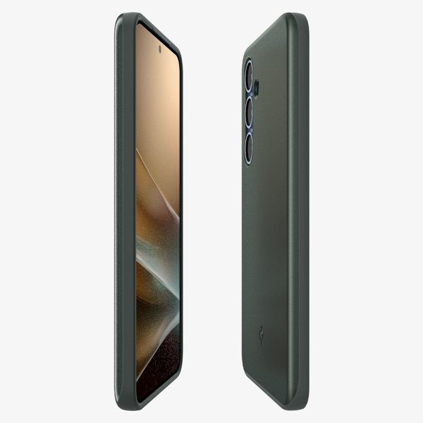 Spigen Cover posteriore Thin Fit MagSafe Samsung Galaxy S25 - Abyss Green