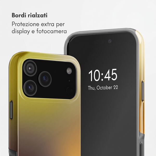 Selencia Cover Posteriore Vivid Apple iPhone 17 Pro - Gradient Olive Dust