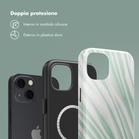 Selencia Cover posteriore Vivid con MagSafe Apple iPhone 13 - Nature Grayed Jade