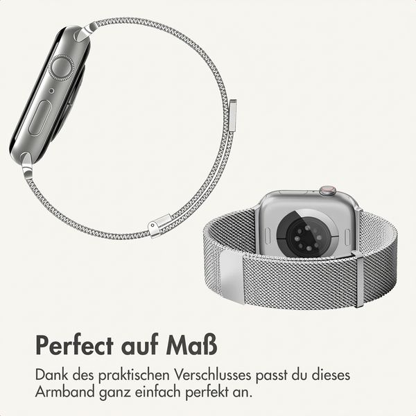 imoshion Milanees magnetisch bandje Apple Watch | 38/40/41/42 mm - Zilver