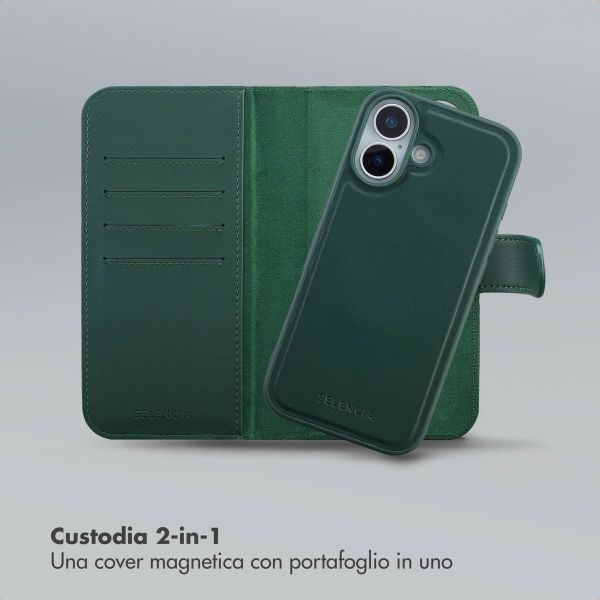 Selencia Libreria rimovibile Olyn con MagSafe Apple iPhone 17 - Verde