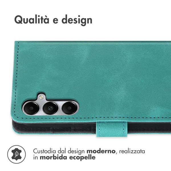 imoshion Cover a libro con Cordino Samsung Galaxy A35 - Turchese