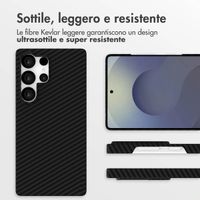 Accezz Cover MagSafe Kevlar® Samsung Galaxy S25 Ultra - Nero