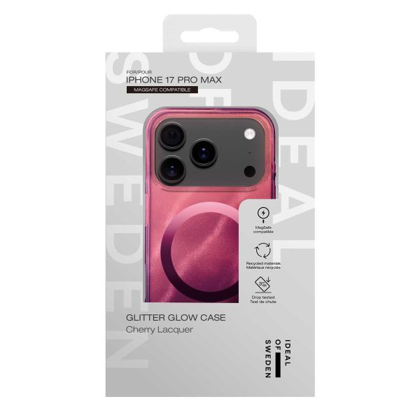 iDeal of Sweden Cover Trasparente con MagSafe Apple iPhone 17 Pro Max - Cherry Lacquer
