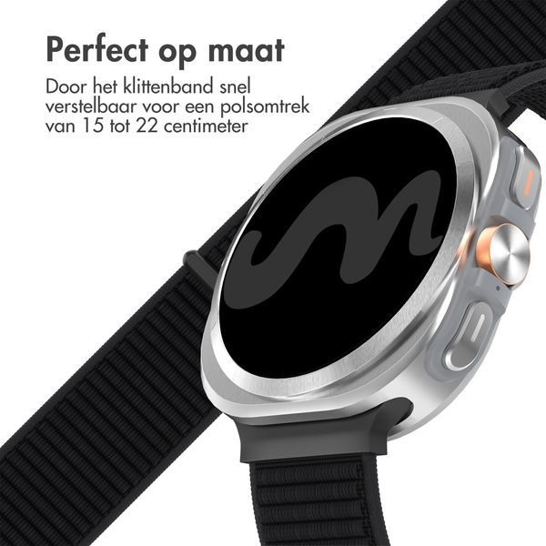 imoshion Nylon bandje Samsung Galaxy Watch Ultra (2024/2025) - Zwart