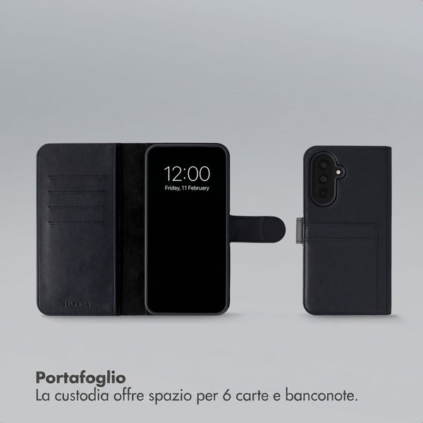 Selencia Libreria rimovibile Olyn con MagSafe Samsung Galaxy A37 (5G) - Nero