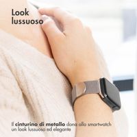imoshion Cinturino milanese magnetico Apple Watch | 44/45/46/49 mm - Taglia M - Argento