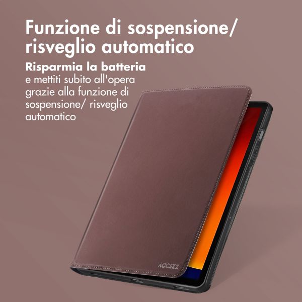 Accezz Cover Tablet Classica Samsung Galaxy Tab S9 11.0 pollici / S10 Lite / S10 FE / S9 FE 10.9 pollici - Marrone