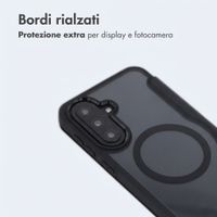 imoshion Bookcase trasparente con MagSafe Samsung Galaxy A57 (5G) - Nero