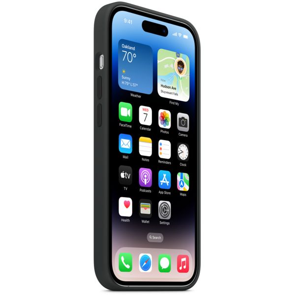 Apple Cover Posteriore in Silicone con MagSafe Apple iPhone 14 Pro - Midnight