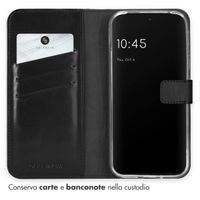 Selencia Cover a libro in vera pelle Google Pixel 9 / 9 Pro - Nero