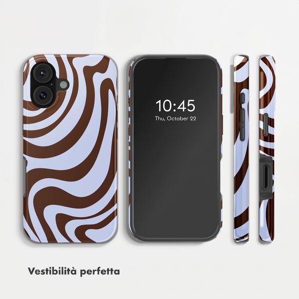 Selencia Cover posteriore Vivid con MagSafe Apple iPhone 17 - Dream Swirl Chocolate