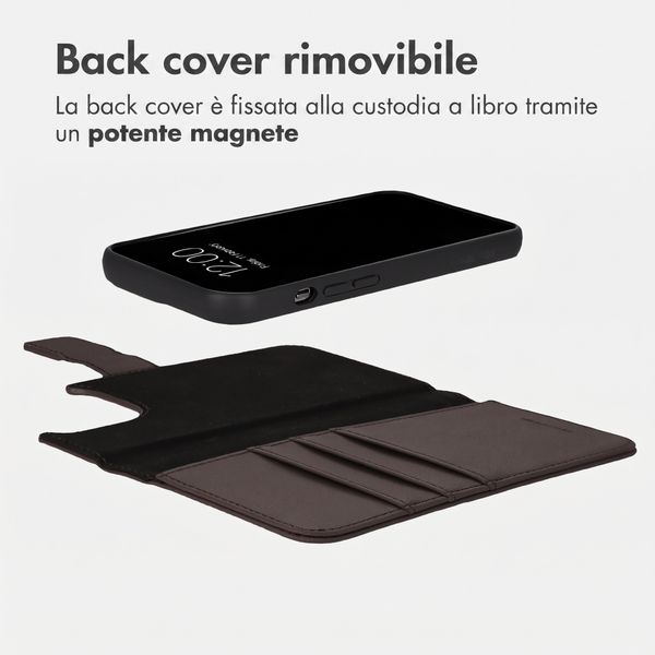 imoshion Cover a libro di lusso 2-in-1 rimovibile Apple iPhone 13 Pro - Marrone