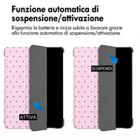 imoshion Cover Trifold Design Samsung Galaxy Tab S9 11.0 pollici / S10 Lite / S10 FE / S9 FE 10.9 pollici - Happy Dots